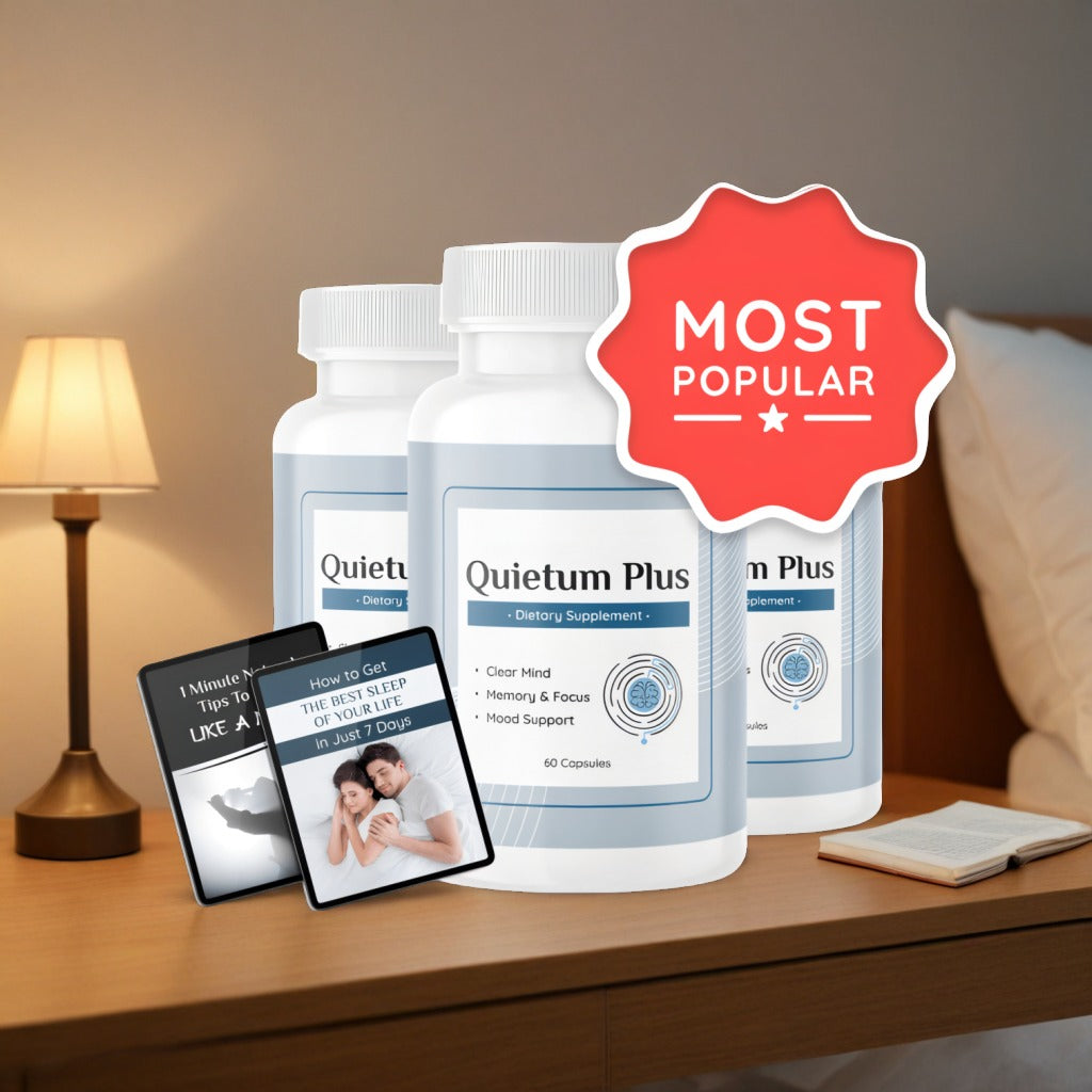 Quietum Plus - 3 Bottles + 2  Ebooks
