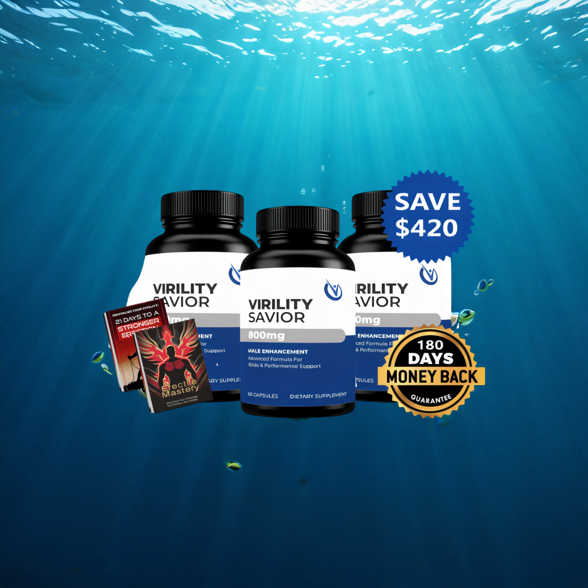 Virility Savior 90 Day Set (3 Bottles)